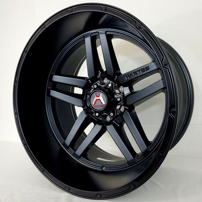 Hartes Metal Wheels - Savage Satin Black 20x12