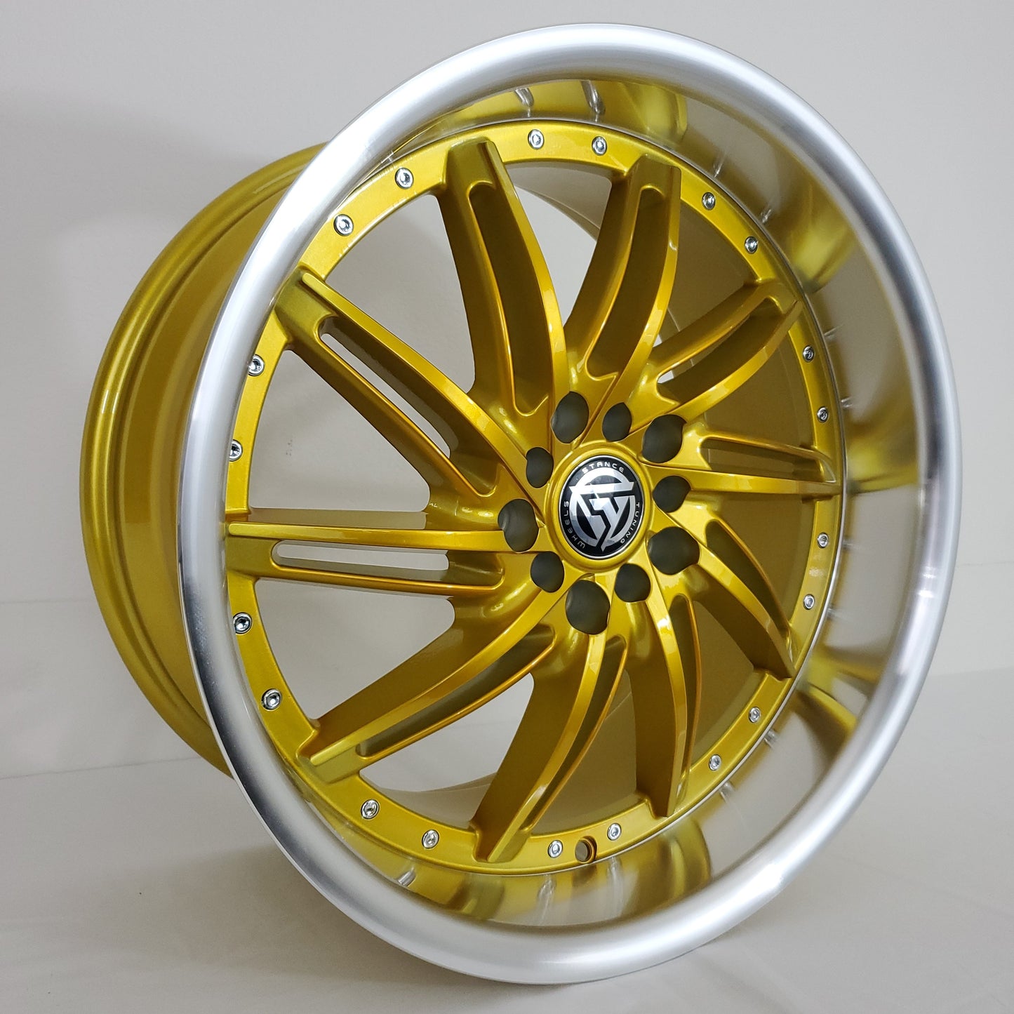 Stance Tuning Wheels - STR1 Directional (Left) Candy Gold Machined Lip 18x9