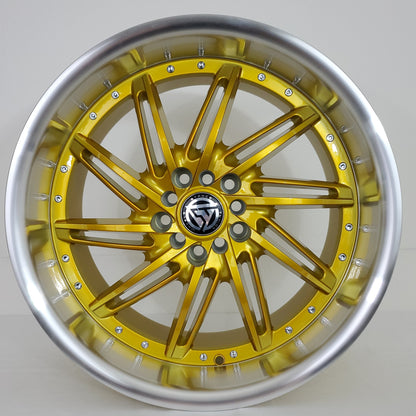 Stance Tuning Wheels - STR1 Directional (Right) Candy Gold Machined Lip 18x9