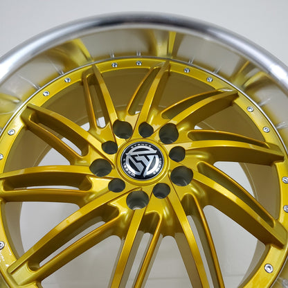 Stance Tuning Wheels - STR1 Directional (Left) Candy Gold Machined Lip 18x9