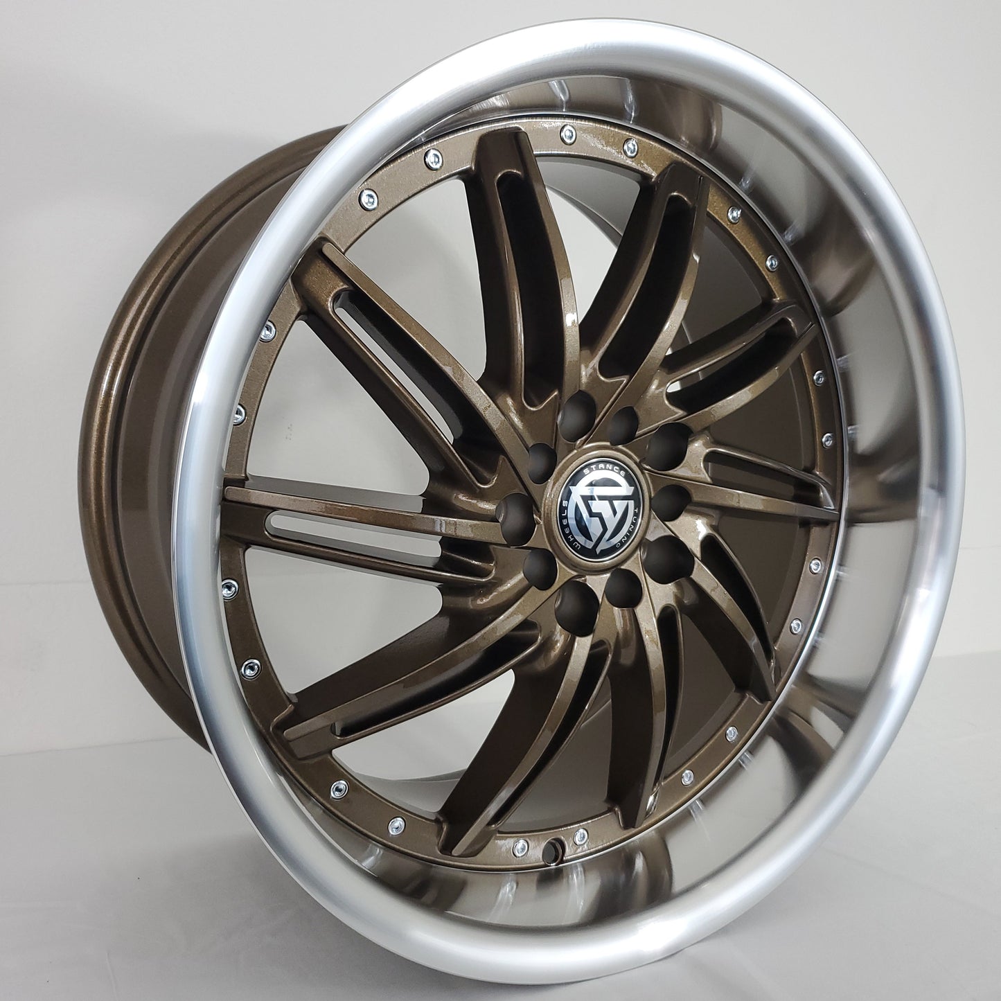 Stance Tuning Wheels - STR1 Directional (Right) Bronze Machined Lip 18x9