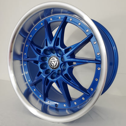 Stance Tuning Wheels - ST05 Candy Blue Machined Face 17x9
