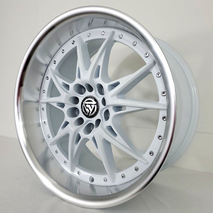 Stance Tuning Wheels - ST05 White Machined Lip 17x9
