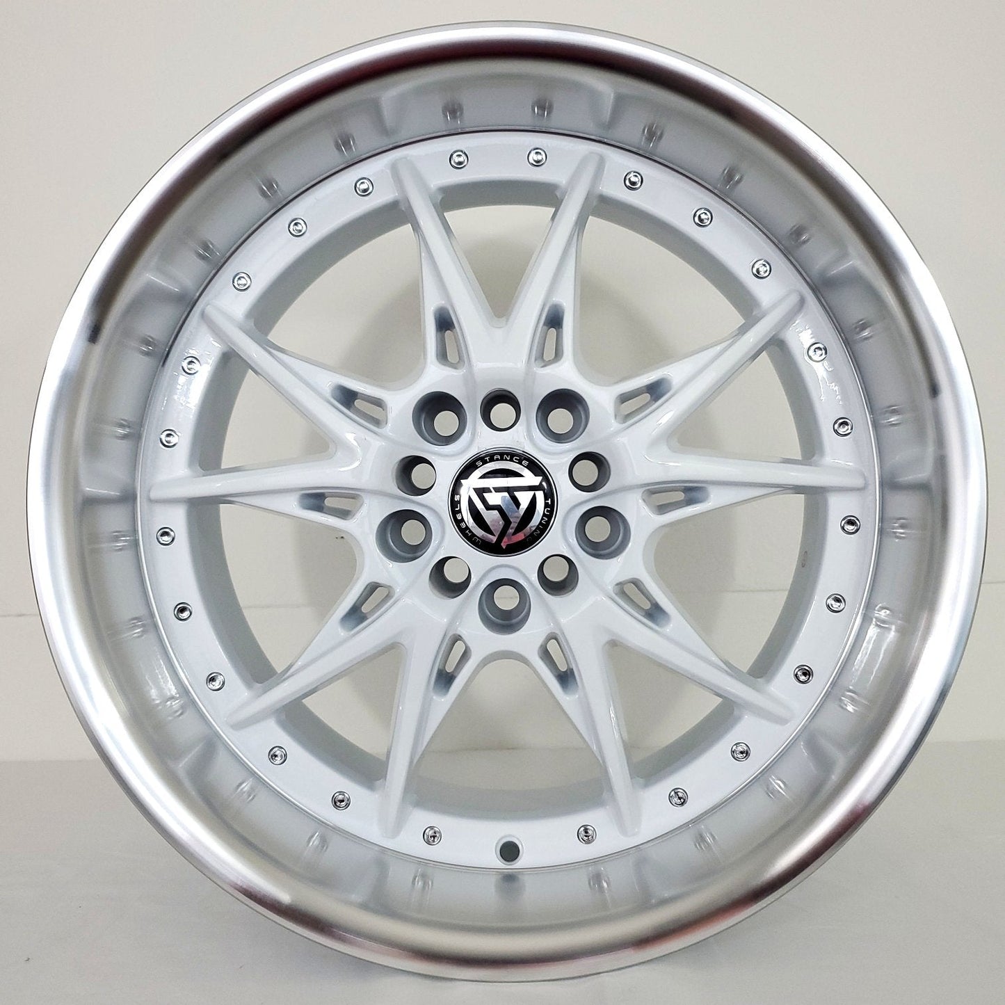 Stance Tuning Wheels - ST05 White Machined Lip 17x9