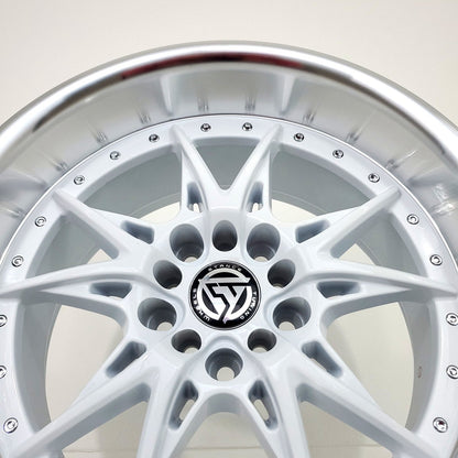 Stance Tuning Wheels - ST05 White Machined Lip 17x9