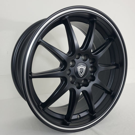 G-Line Luxury Wheels - G1068 Satin Black Machined Tip 16x7