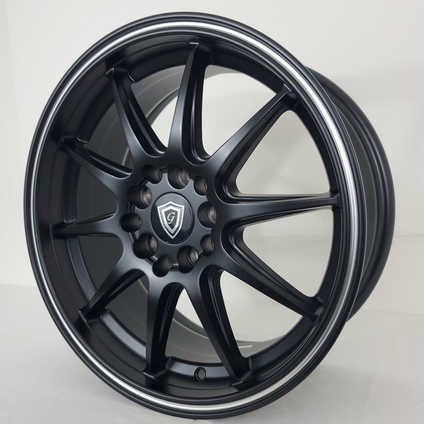 G-Line Luxury Wheels - G1068 Satin Black Machined Tip 16x7