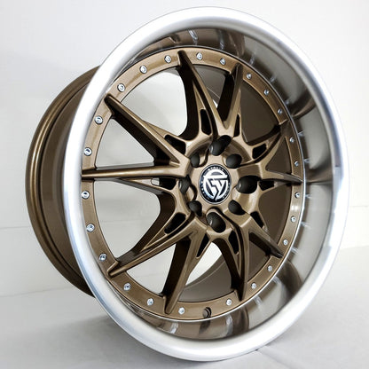 Stance Tuning Wheels - ST05 Bronze Machined Lip 17x9