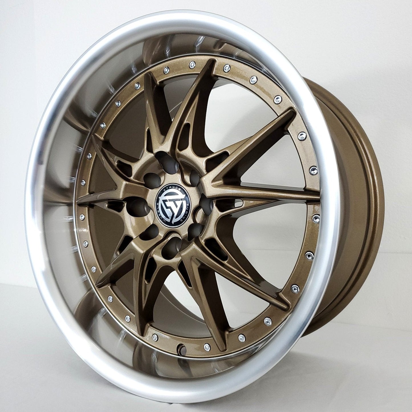 Stance Tuning Wheels - ST05 Bronze Machined Lip 17x9