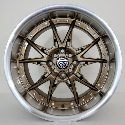 Stance Tuning Wheels - ST05 Bronze Machined Lip 17x9