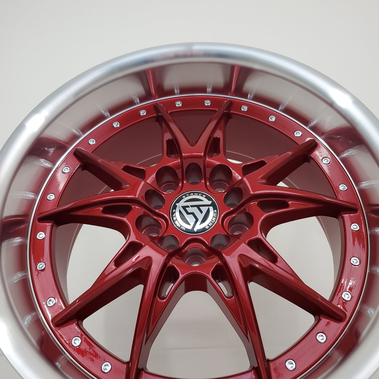 Stance Tuning Wheels - ST05 Candy Red Machined Lip 17x9