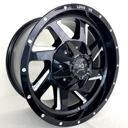 Luxxx Wheels - HD14 Gloss Black Milled 17x9