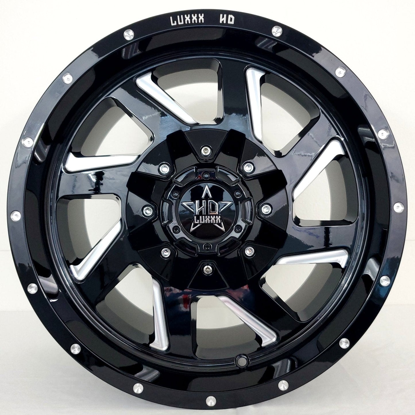 Luxxx Wheels - HD14 Gloss Black Milled 17x9