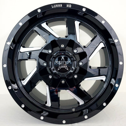 Luxxx Wheels - HD14 Gloss Black Milled 17x9