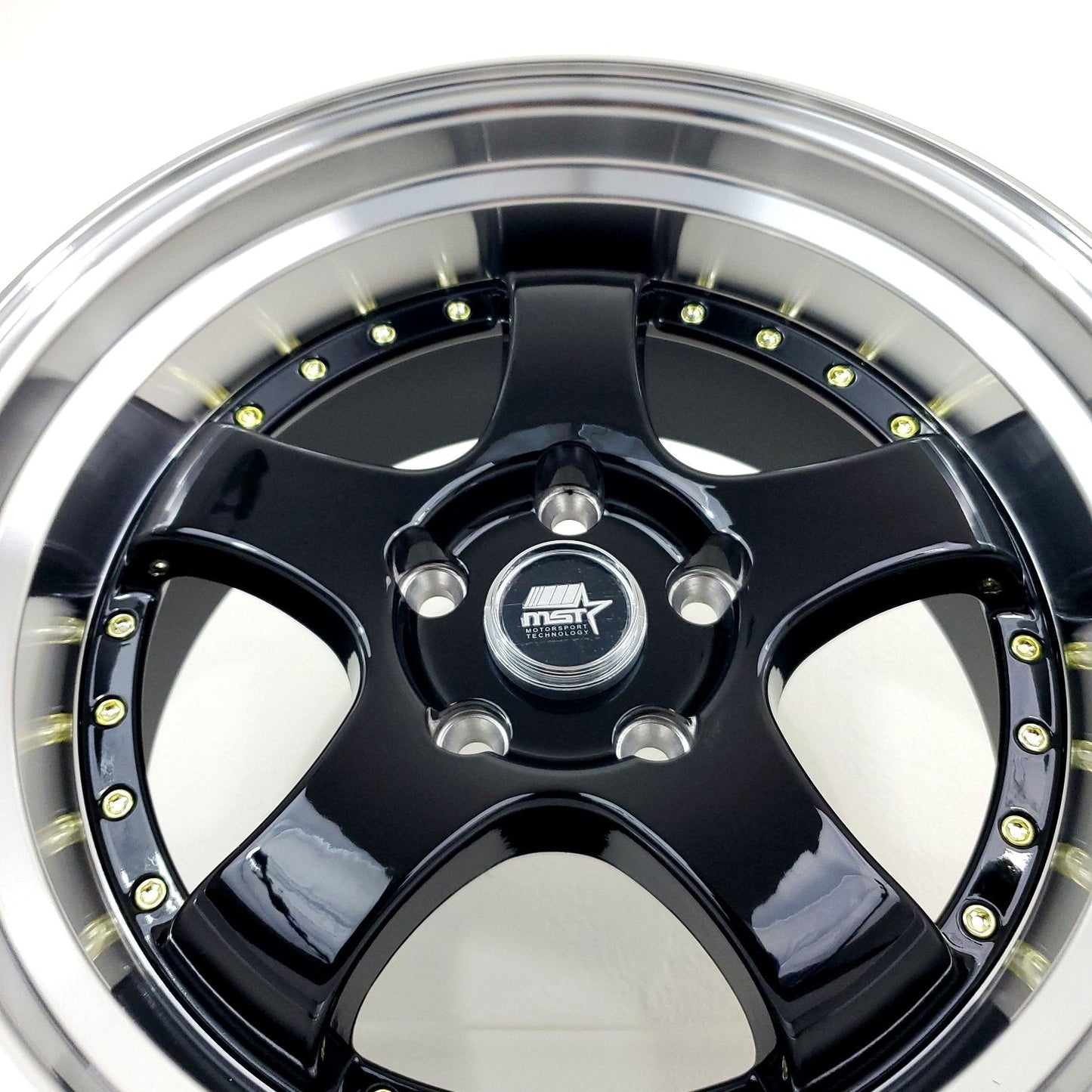 MST Wheels - MT07 Gloss Black Machined Lip 17x9
