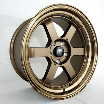 MST Wheels - MT01T Matte Bronze Gloss Lip 17x9