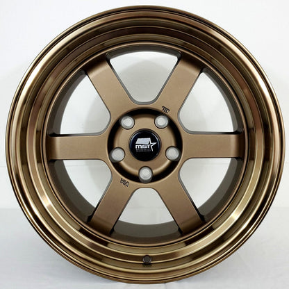 MST Wheels - MT01T Matte Bronze Gloss Lip 17x9