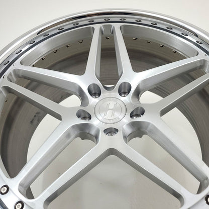 Heritage Wheels - EBISU-C 3PC Forged Full Brushed Face High Polished Lip 20x10.5