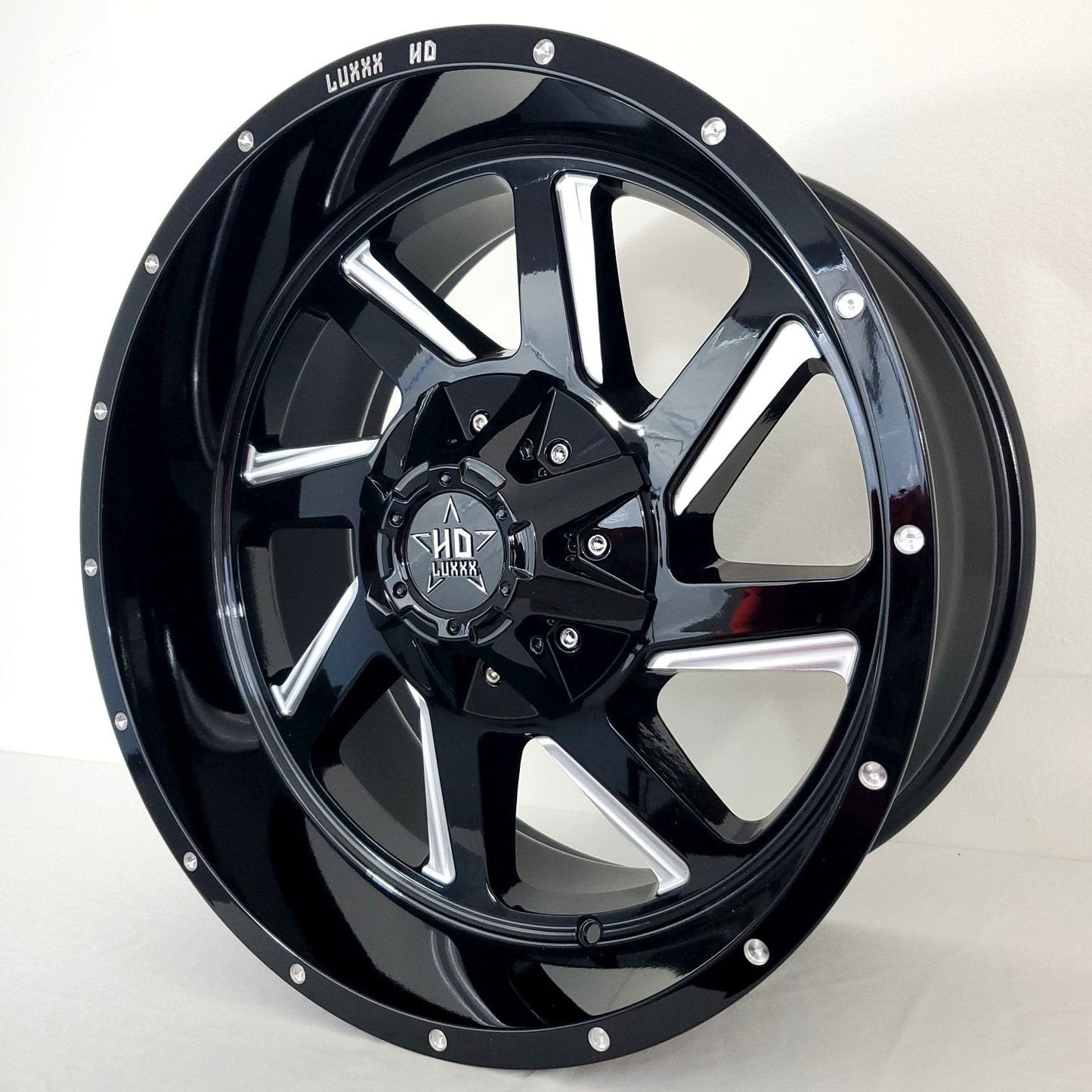Luxxx Wheels - HD14 Gloss Black Milled 20x10