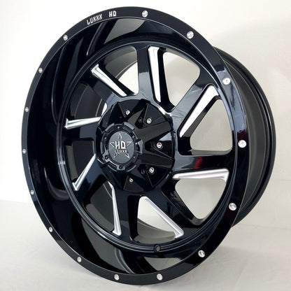 Luxxx Wheels - HD14 Gloss Black Milled 20x10