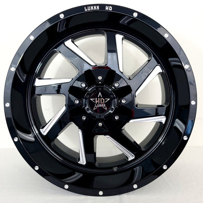 Luxxx Wheels - HD14 Gloss Black Milled 20x10