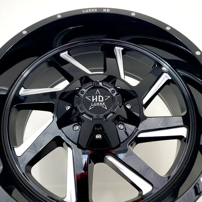 Luxxx Wheels - HD14 Gloss Black Milled 20x10