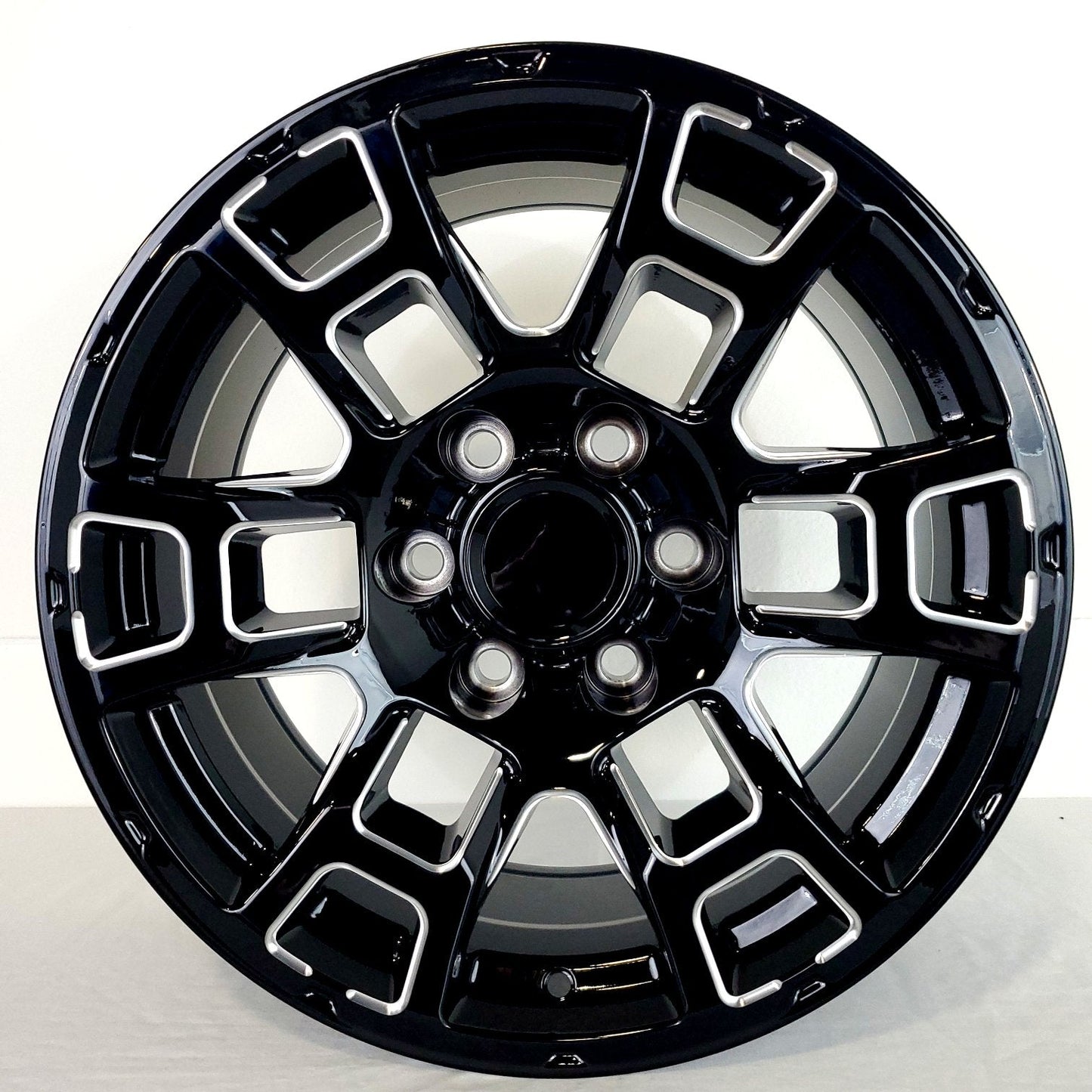 Replica Wheels - F250 Gloss Black Milled 17x8.5