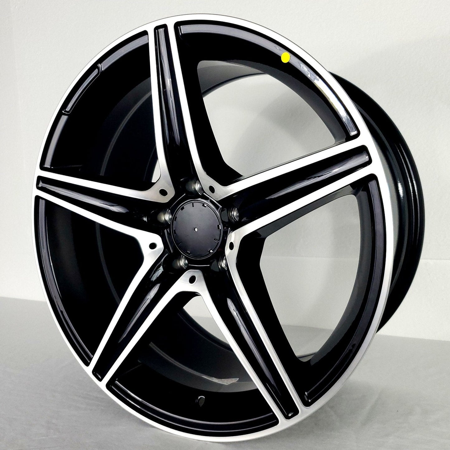Replica Wheels - MB9 Gloss Black Machined Face 18x9