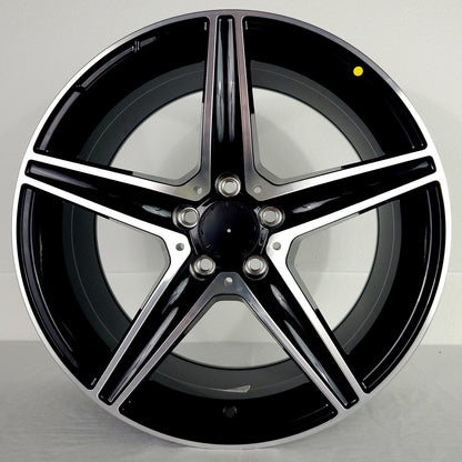Replica Wheels - MB9 Gloss Black Machined Face 18x9