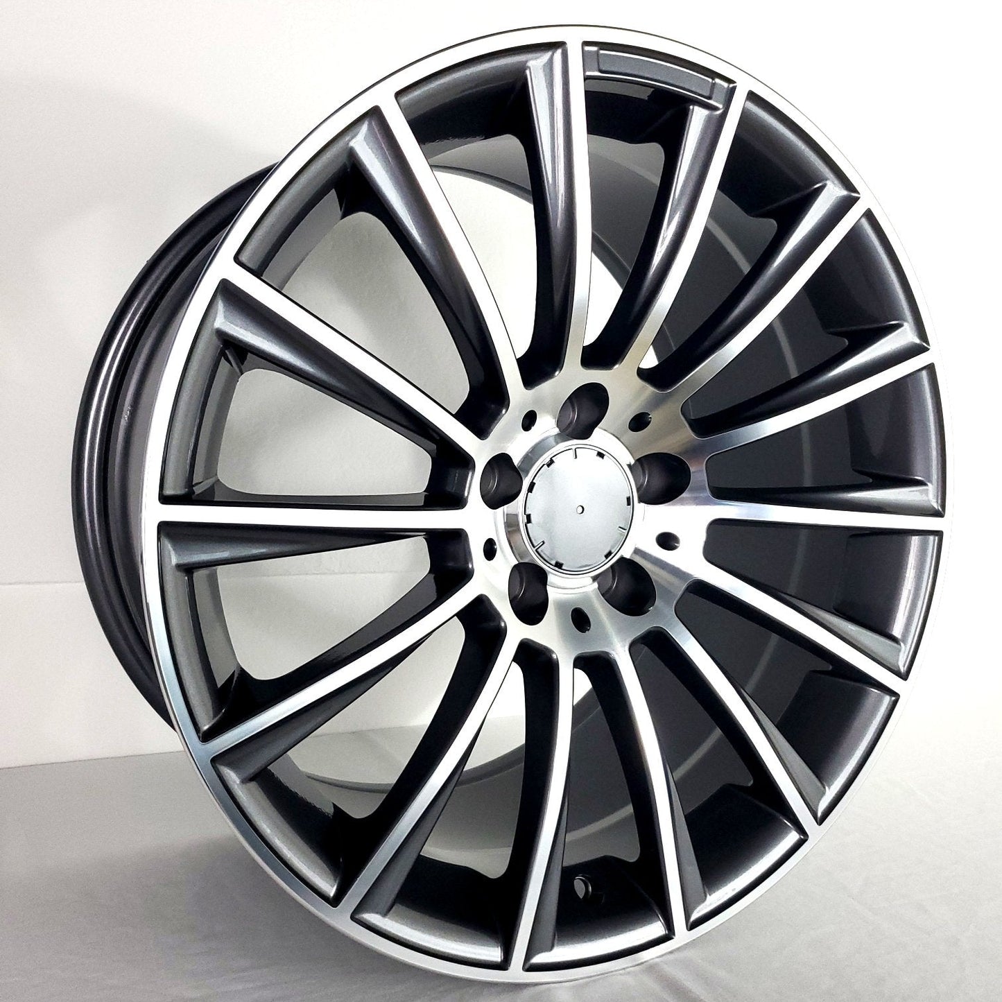 Replica Wheels - MB4 Gunmetal Machined Face 18x8