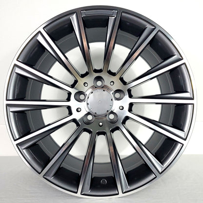 Replica Wheels - MB4 Gunmetal Machined Face 18x8