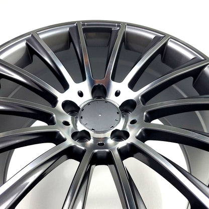 Replica Wheels - MB4 Gunmetal Machined Face 18x9.5