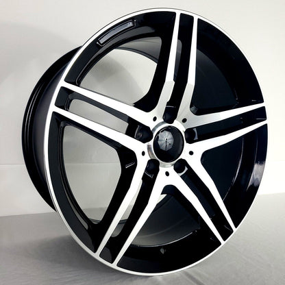 Replica Wheels - MB3 Gloss Black Machined Face 18x9.5
