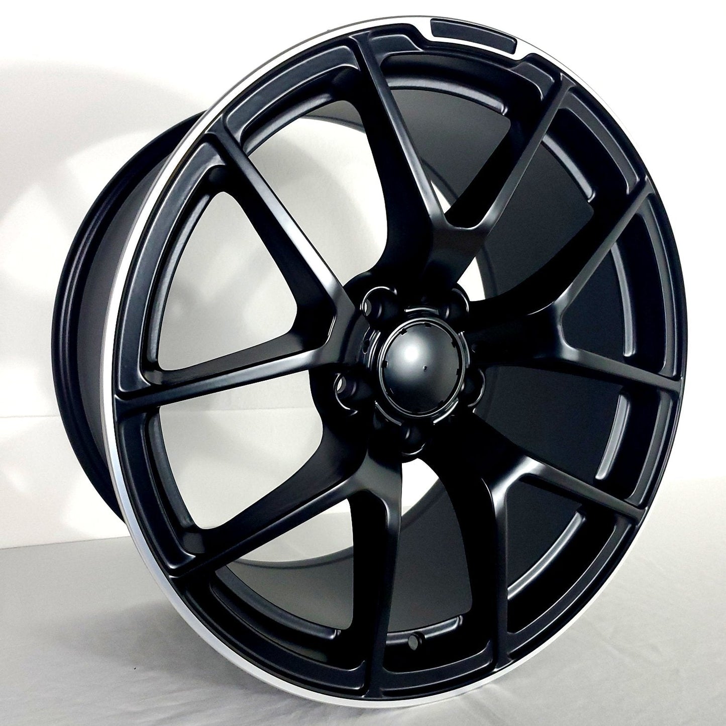 Replica Wheels - MB1 Matte Black Machined Tip 18x8.5