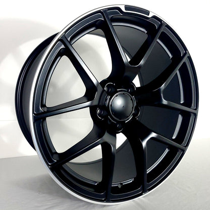 Replica Wheels - MB1 Matte Black Machined Tip 18x9.5