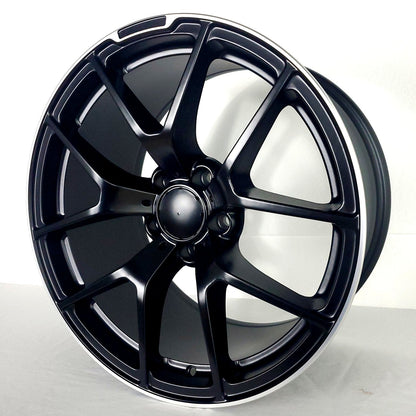 Replica Wheels - MB1 Matte Black Machined Tip 18x8.5