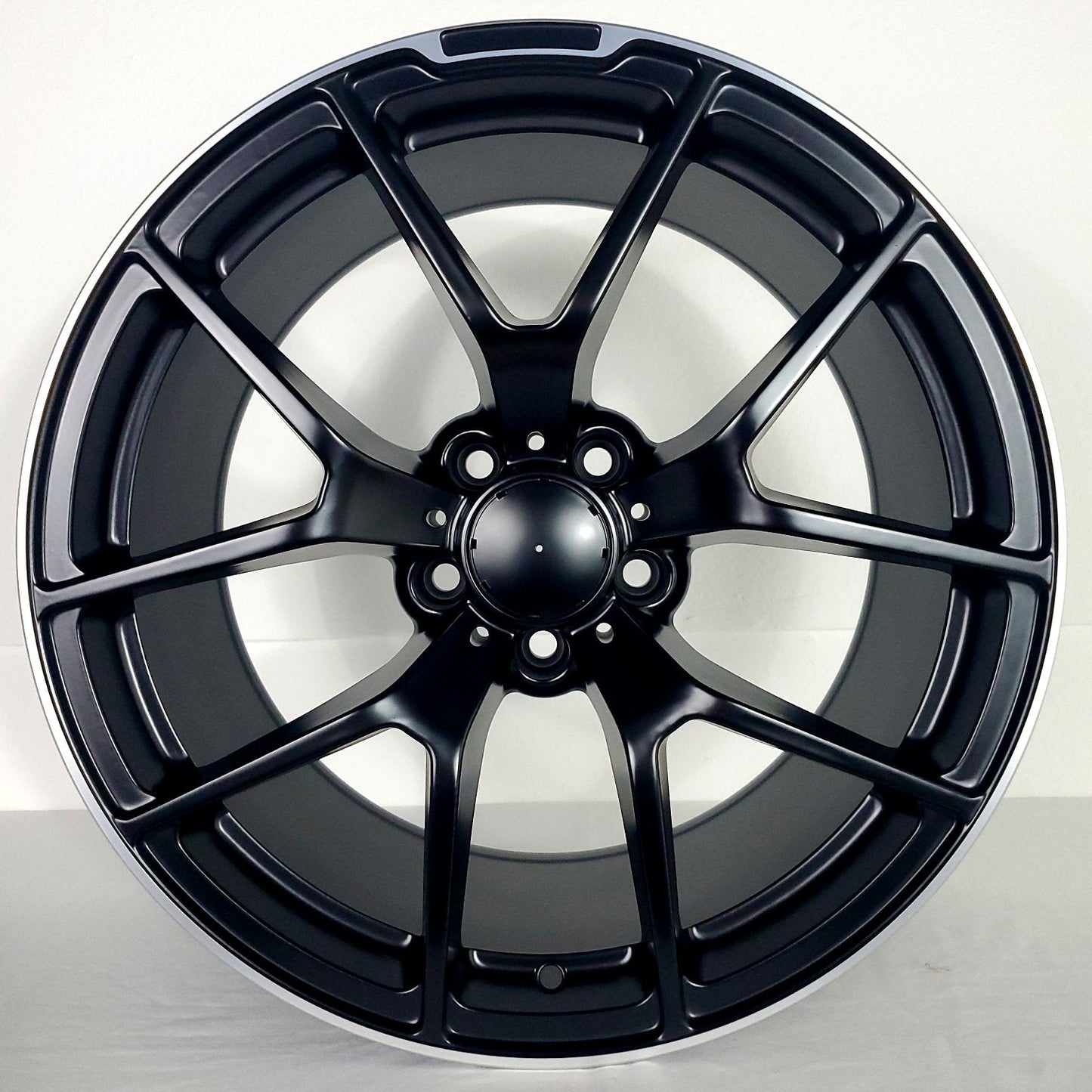 Replica Wheels - MB1 Matte Black Machined Tip 18x9.5