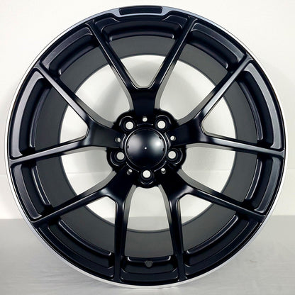 Replica Wheels - MB1 Matte Black Machined Tip 18x9.5