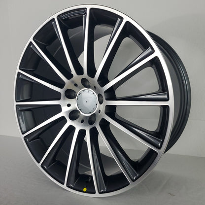 Replica Wheels - MB4 Gunmetal Machined Face 19x8.5