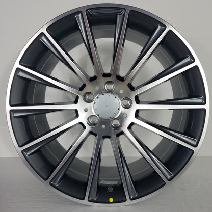 Replica Wheels - MB4 Gunmetal Machined Face 19x9.5
