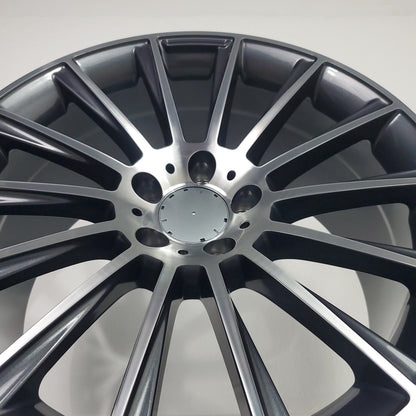 Replica Wheels - MB4 Gunmetal Machined Face 19x9.5