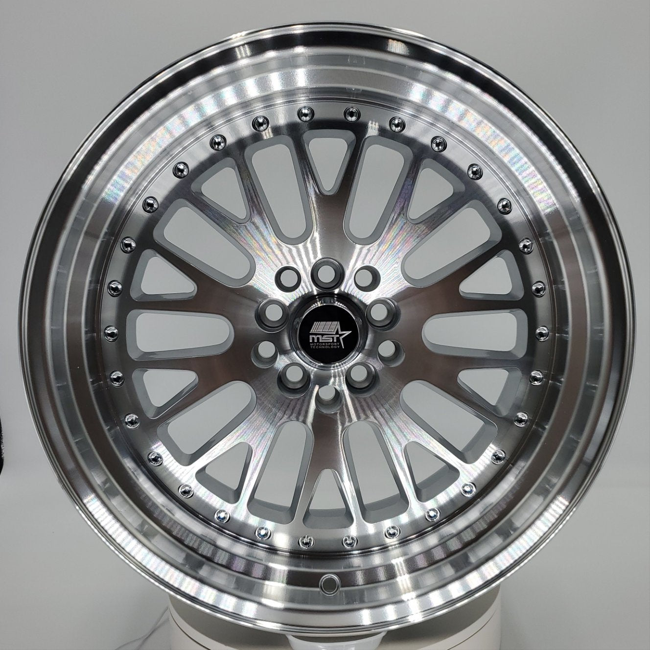 MST Wheels - MT10 Silver Machine Face Machined Lip 17x9