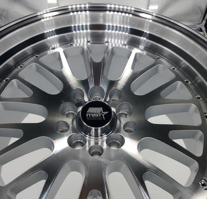 MST Wheels - MT10 Silver Machine Face Machined Lip 17x9
