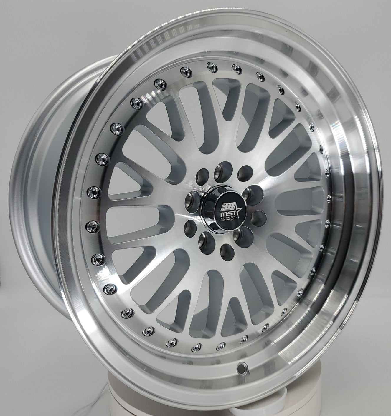 MST Wheels - MT10 Silver Machine Face Machined Lip 17x9