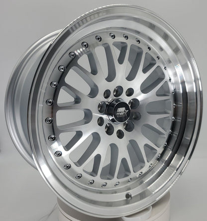 MST Wheels - MT10 Silver Machine Face Machined Lip 17x9