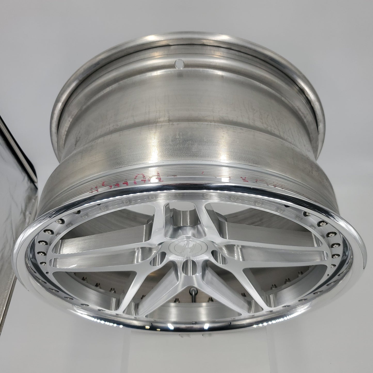Heritage Wheels - EBISU-C 3PC Forged Full Brushed Face High Polished Lip 20x10.5