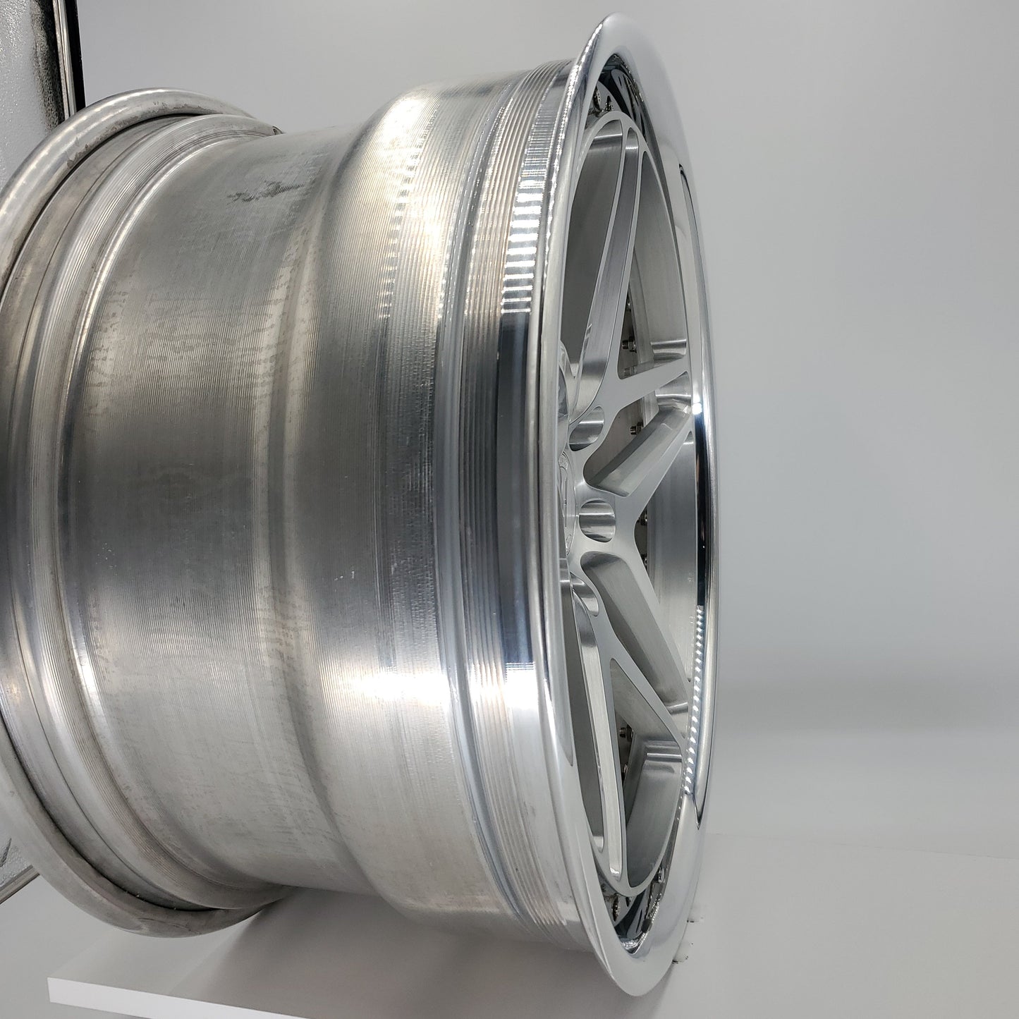 Heritage Wheels - EBISU-C 3PC Forged Full Brushed Face High Polished Lip 20x10.5