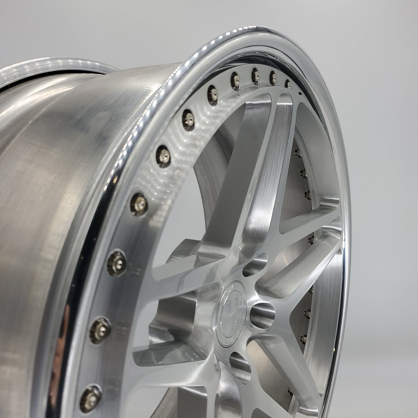Heritage Wheels - EBISU-C 3PC Forged Full Brushed Face High Polished Lip 20x9