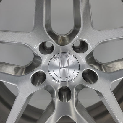 Heritage Wheels - EBISU-C 3PC Forged Full Brushed Face High Polished Lip 20x9