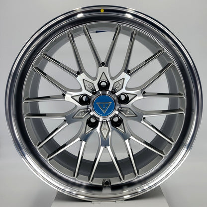 VLF Wheels - VLFP03 Hyper Black Machined Lip 18x8.5